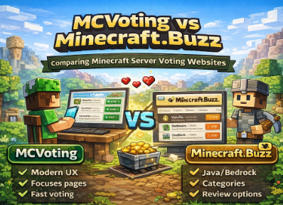 MCVoting vs Minecraft.Buzz: Which Minecraft Server Voting Site Should You Use?